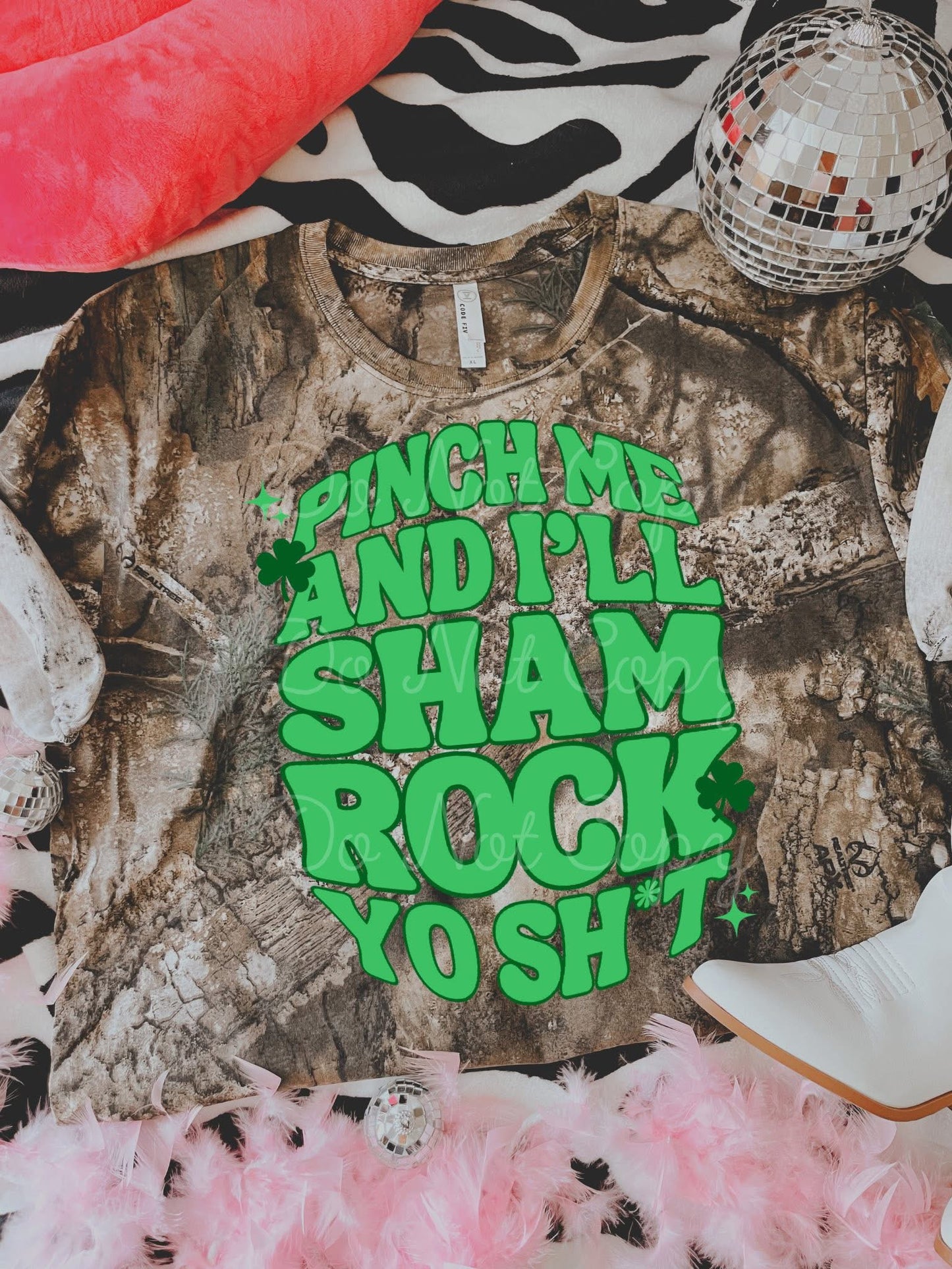 Pinch Me & I’ll Shamrock Yo Shit DTF Graphics