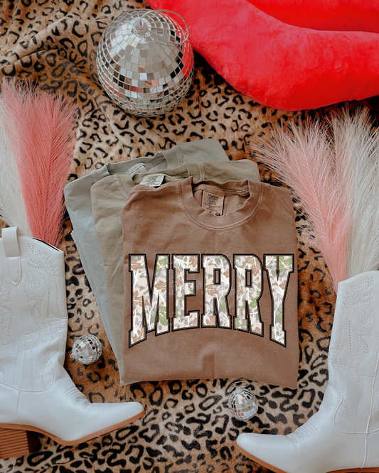 Camo Merry DTF Graphics