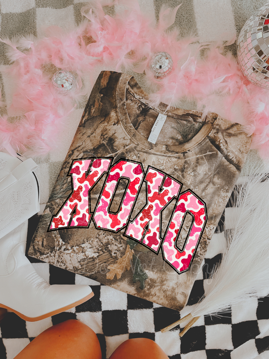 Camo XOXO DTF Graphics