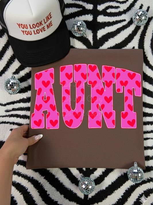 Valentine’s Aunt DTF Graphics