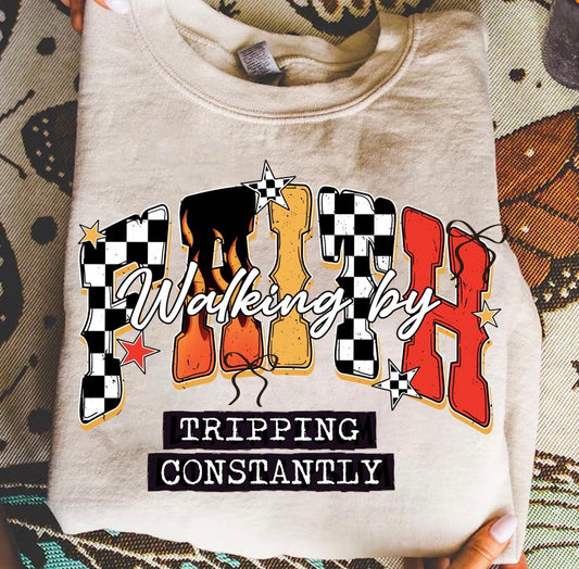 Walking By Faith DTF Graphics