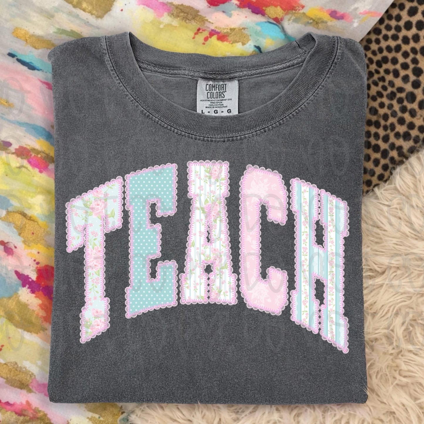 Pastel Teach DTF Graphics