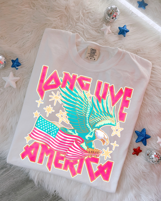 Long Live America DTF Graphics