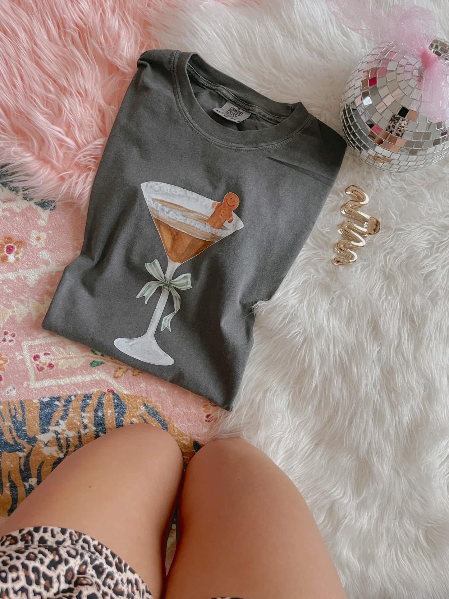 Gingerbread Man Cocktail DTF Graphics