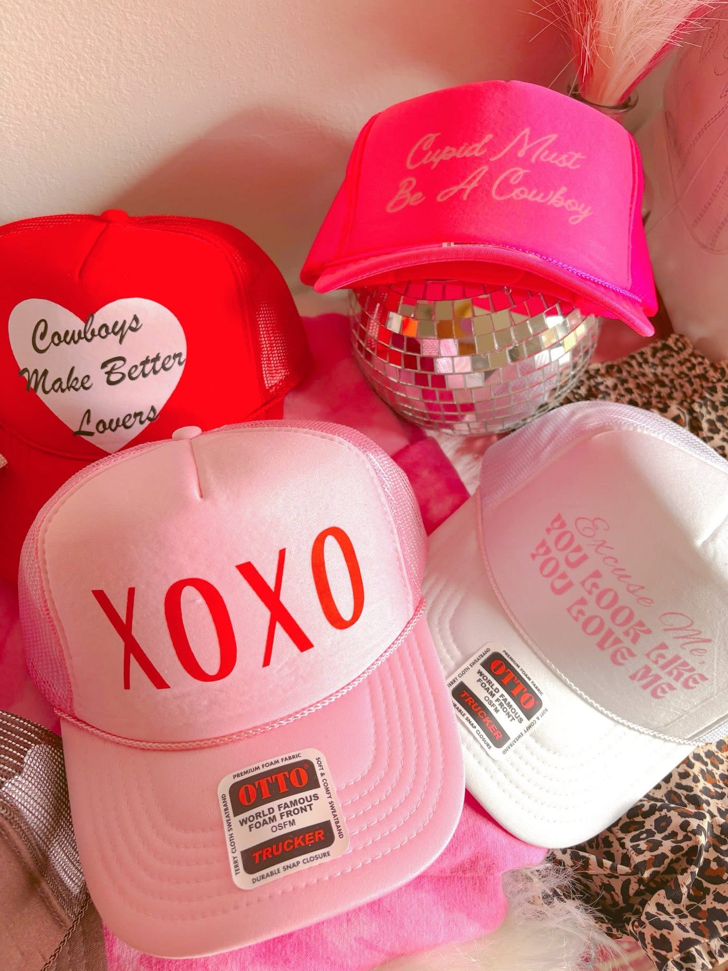 XOXO DTF Light Pink Hat (TAT 15 BIZ DAYS)