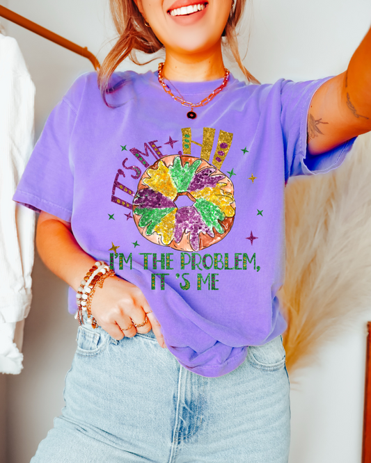 It’s Me Hi Mardi Gras King Cake DTF Graphics