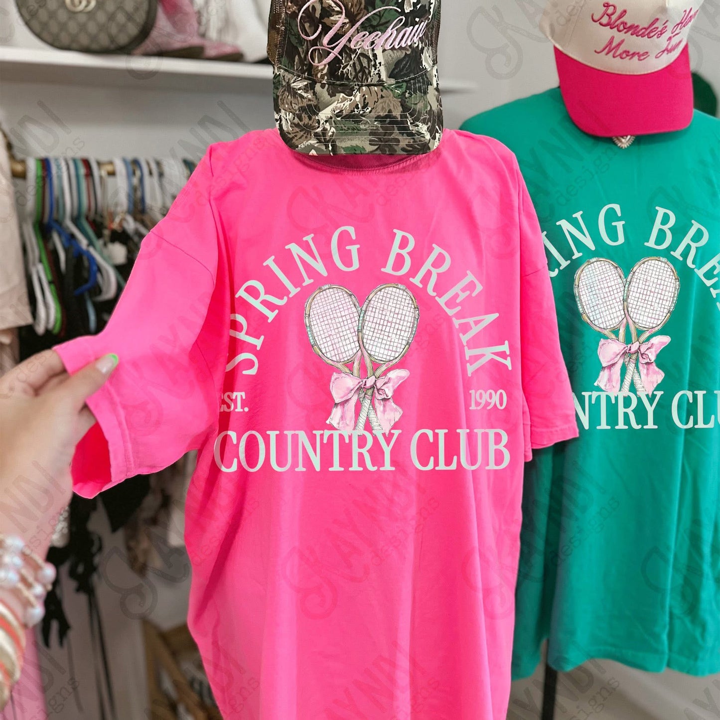 Spring Break Country Club DTF Graphics