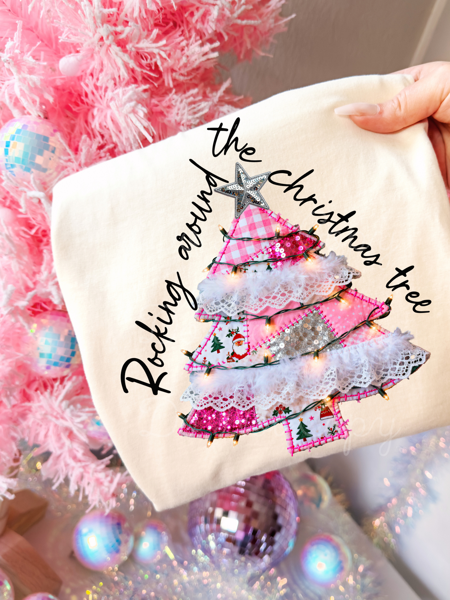 Rocking Around The Christmas Tree DTF Graphics