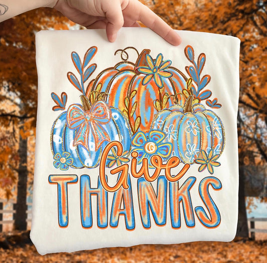 Give Thanks DTF Graphics