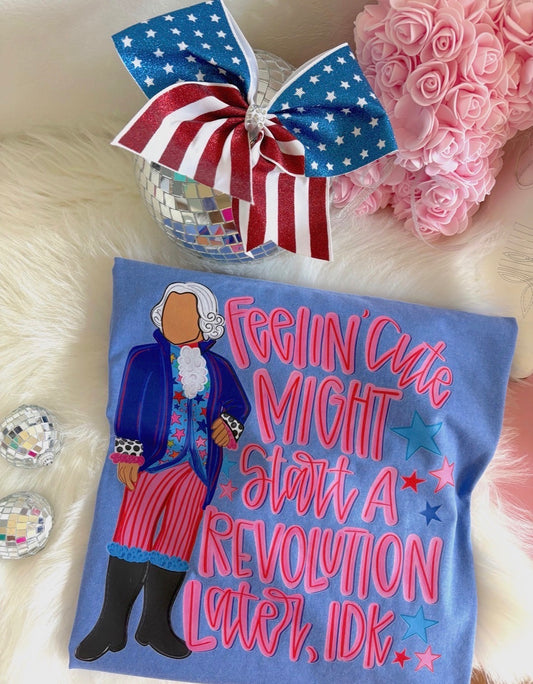 Feelin' Cute Might Start A Revolution Later DTF Graphics