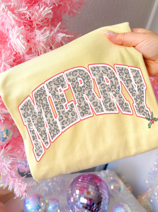 Leopard Merry DTF Graphics