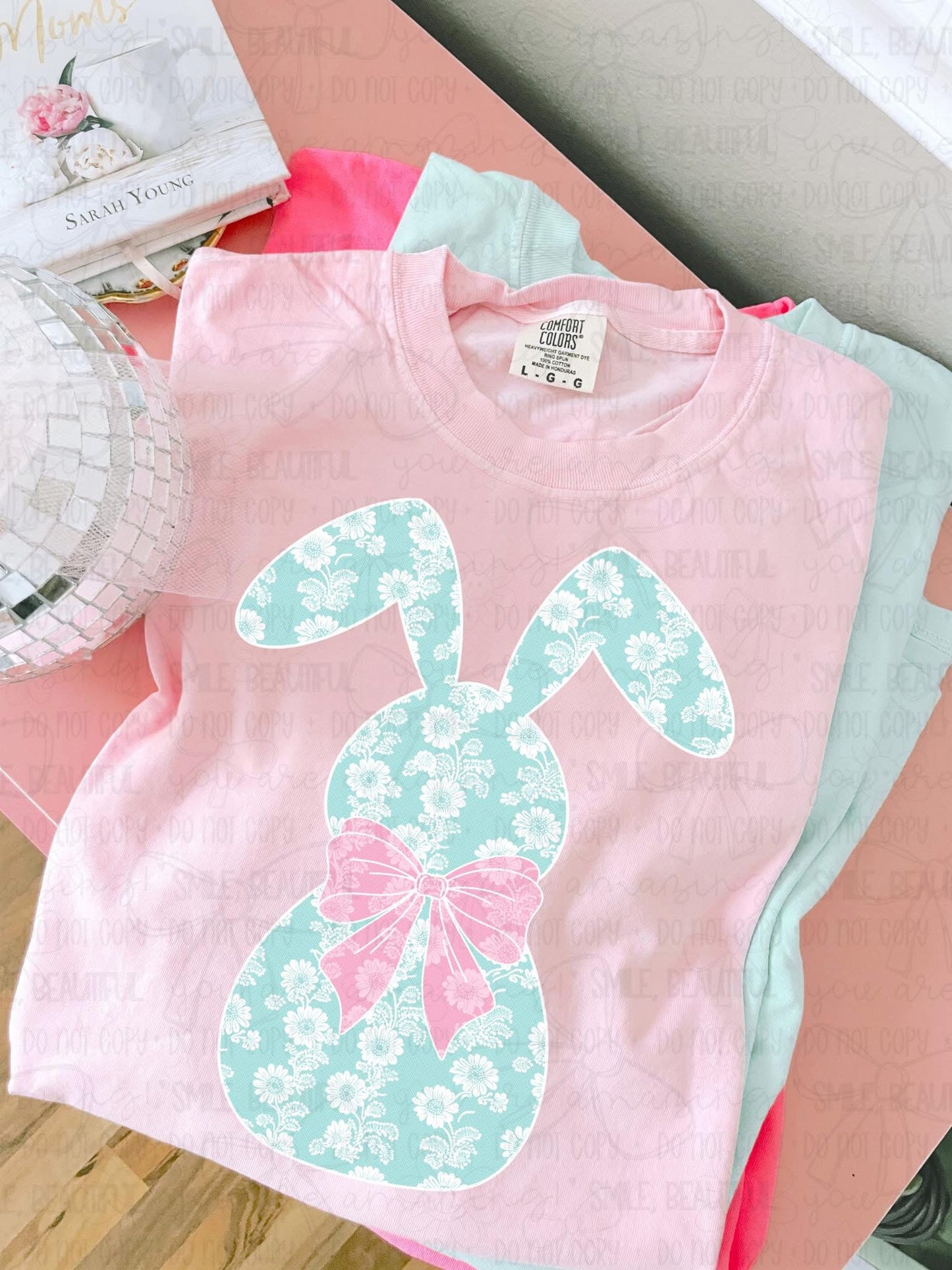 Floral Bunny DTF Graphics