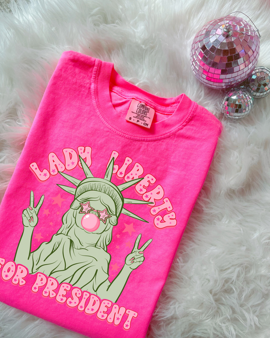 Lady Liberty Patriotic DTF Graphics