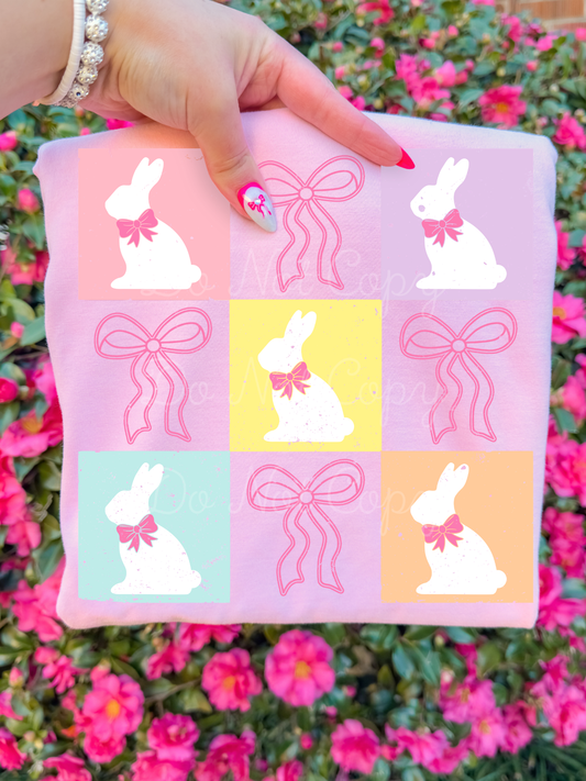 Easter Bunny Collage DTF Graphics