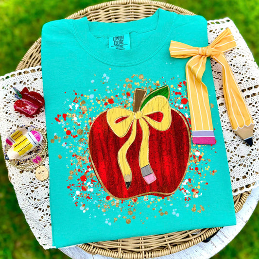 Apple Splatter DTF Graphics