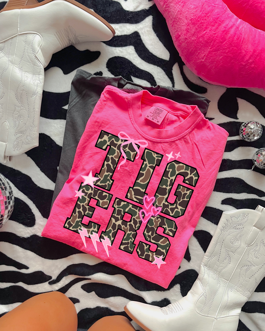 Tigers Camo Mascot DTF Graphics