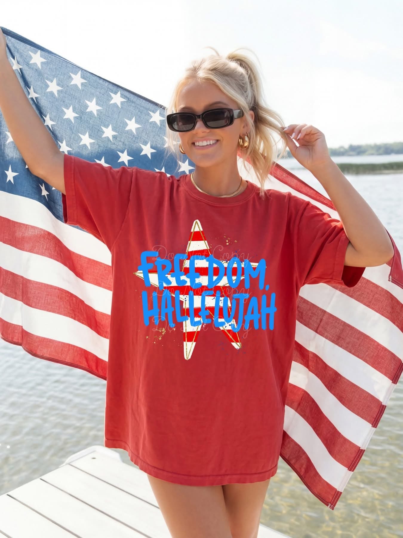 Freedom, Hallelujah  DTF Graphics