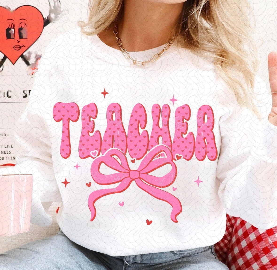 Valentine’s Teacher DTF Graphics