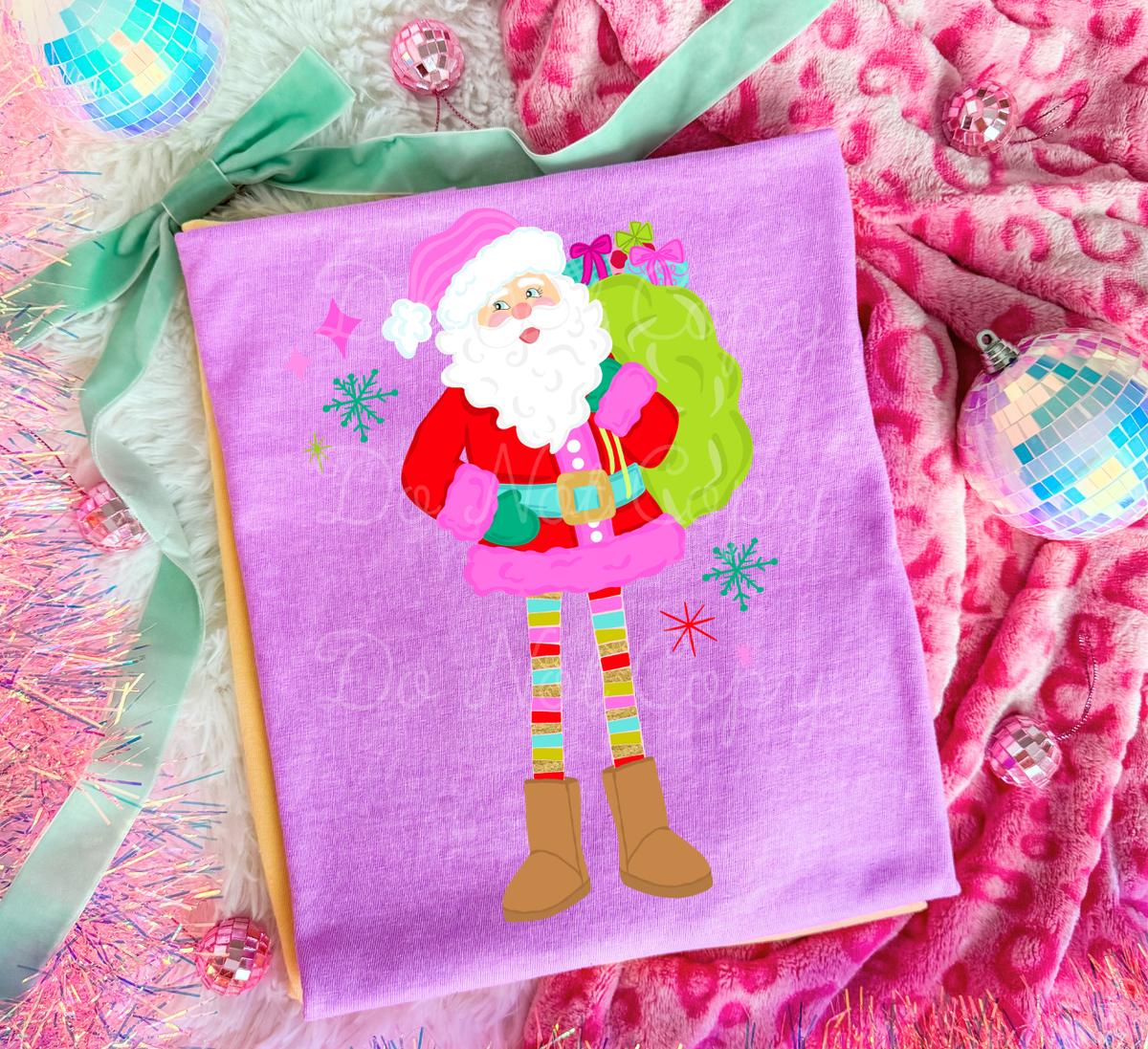 Santa Long Legs DTF Graphics