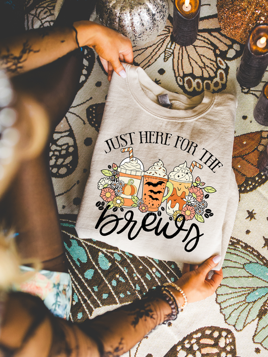 Just Here For The Brews DTF Graphics