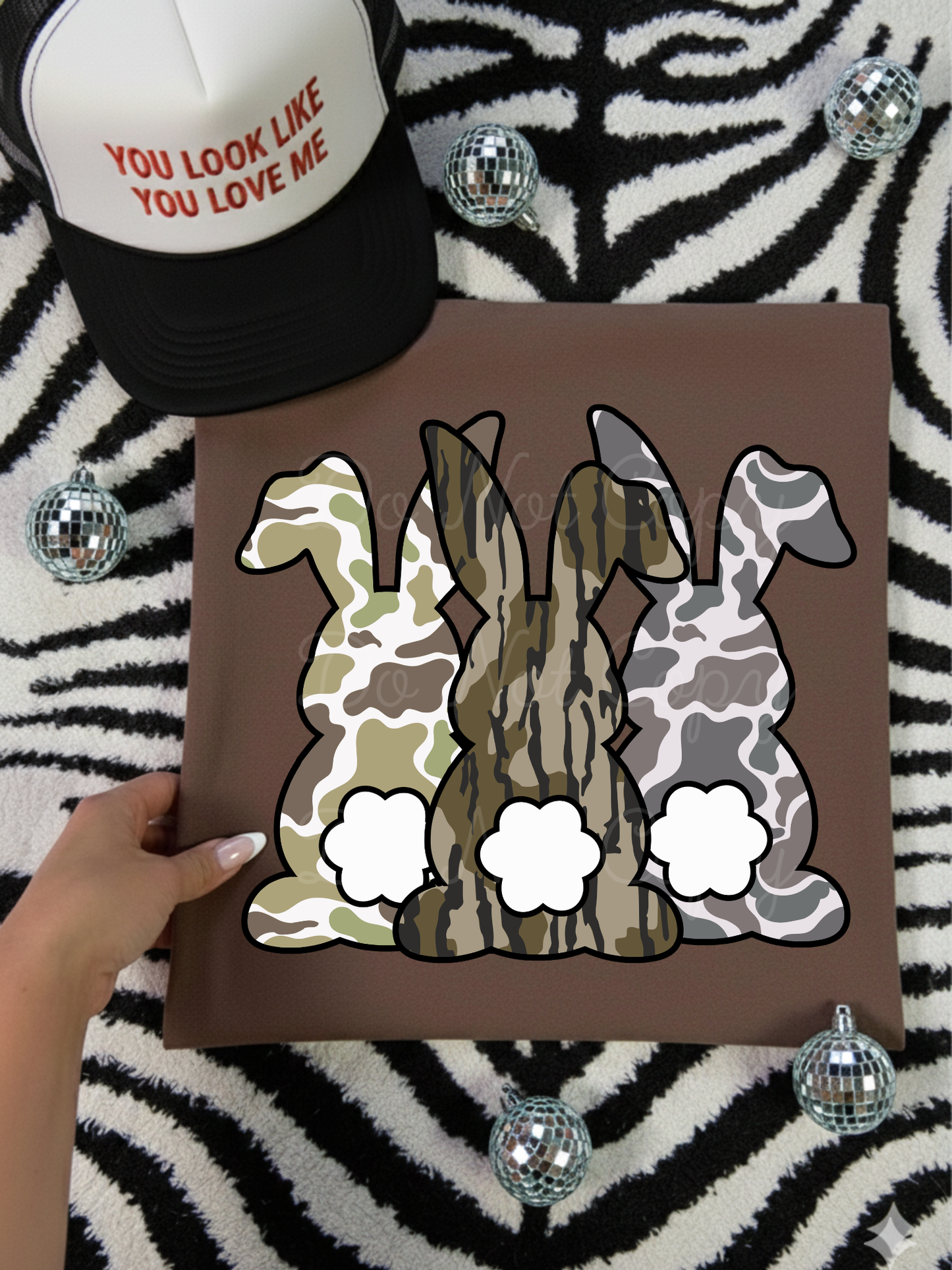 Easter Bunny Trio DTF Graphics