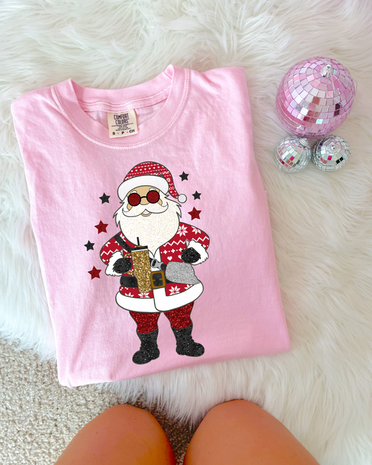 Red Santa Stanley DTF Graphics