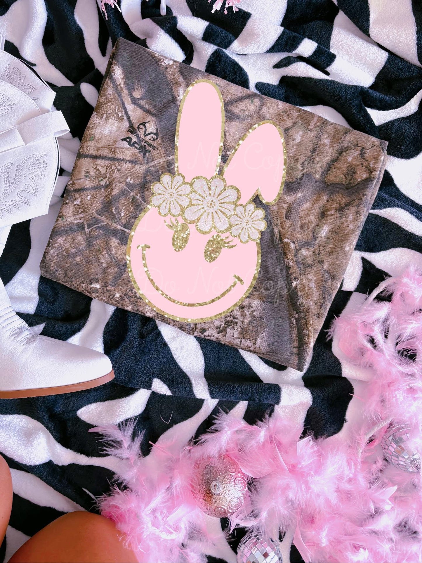 Smiley Bunny DTF Graphics