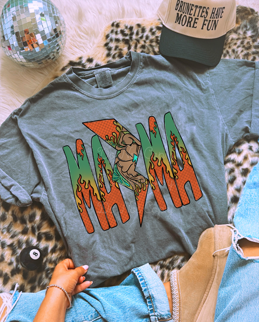 Mama Western Lightening DTF Graphics