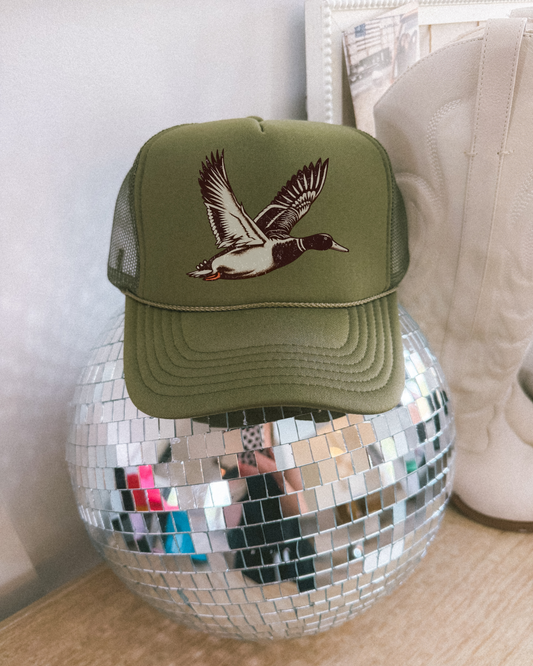 Duck DTF Olive Hat (TAT 15 BIZ DAYS)