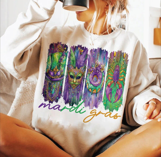 Mardi Gras DTF Graphics