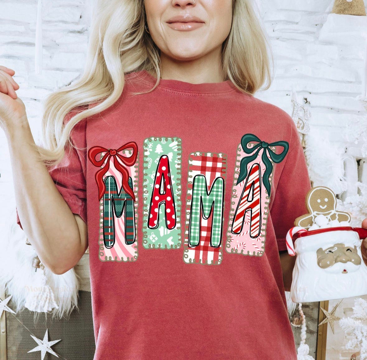 Christmas Mama DTF Graphics