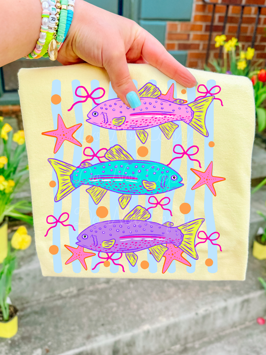 Fish Stripes DTF Graphics