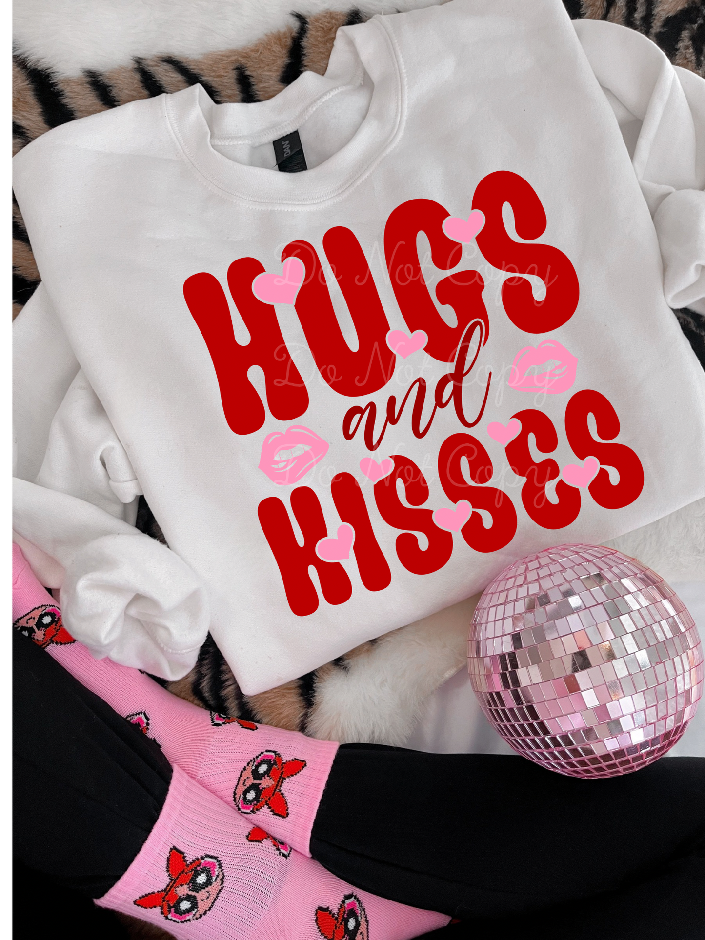 Hugs & Kisses DTF Graphics