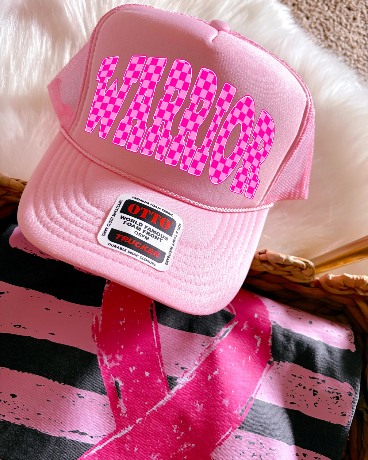 Warrior DTF Light Pink Hat