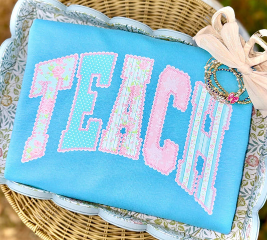 Pastel Teach DTF Graphics