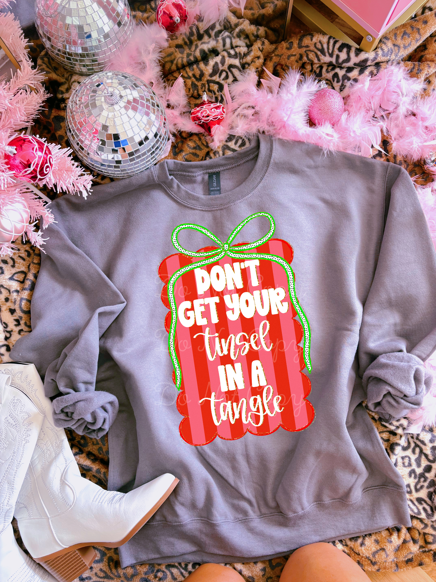 Don’t Get Your Tinsel In A Tangle DTF Graphics