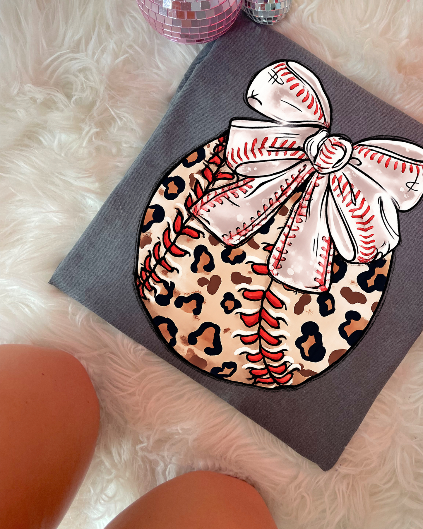 Leopard Baseball DTF Graphics
