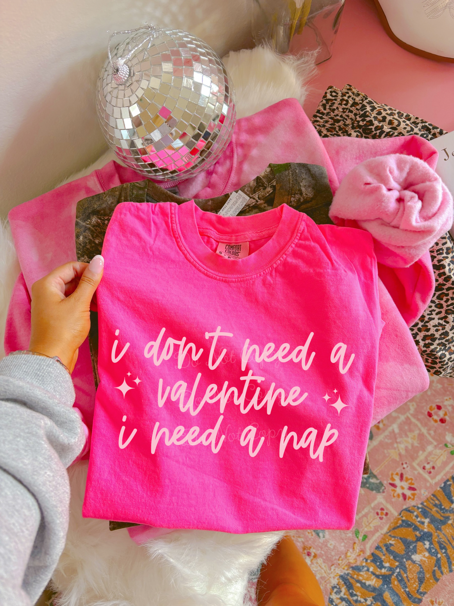 I Don’t Need A Valentine I Need A Nap DTF Graphics
