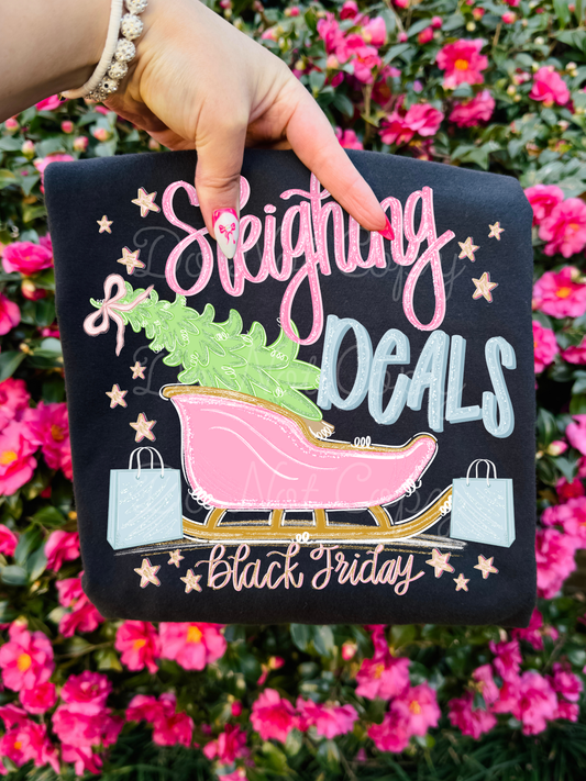 Sleighing Deals Black Friday DTF Graphics