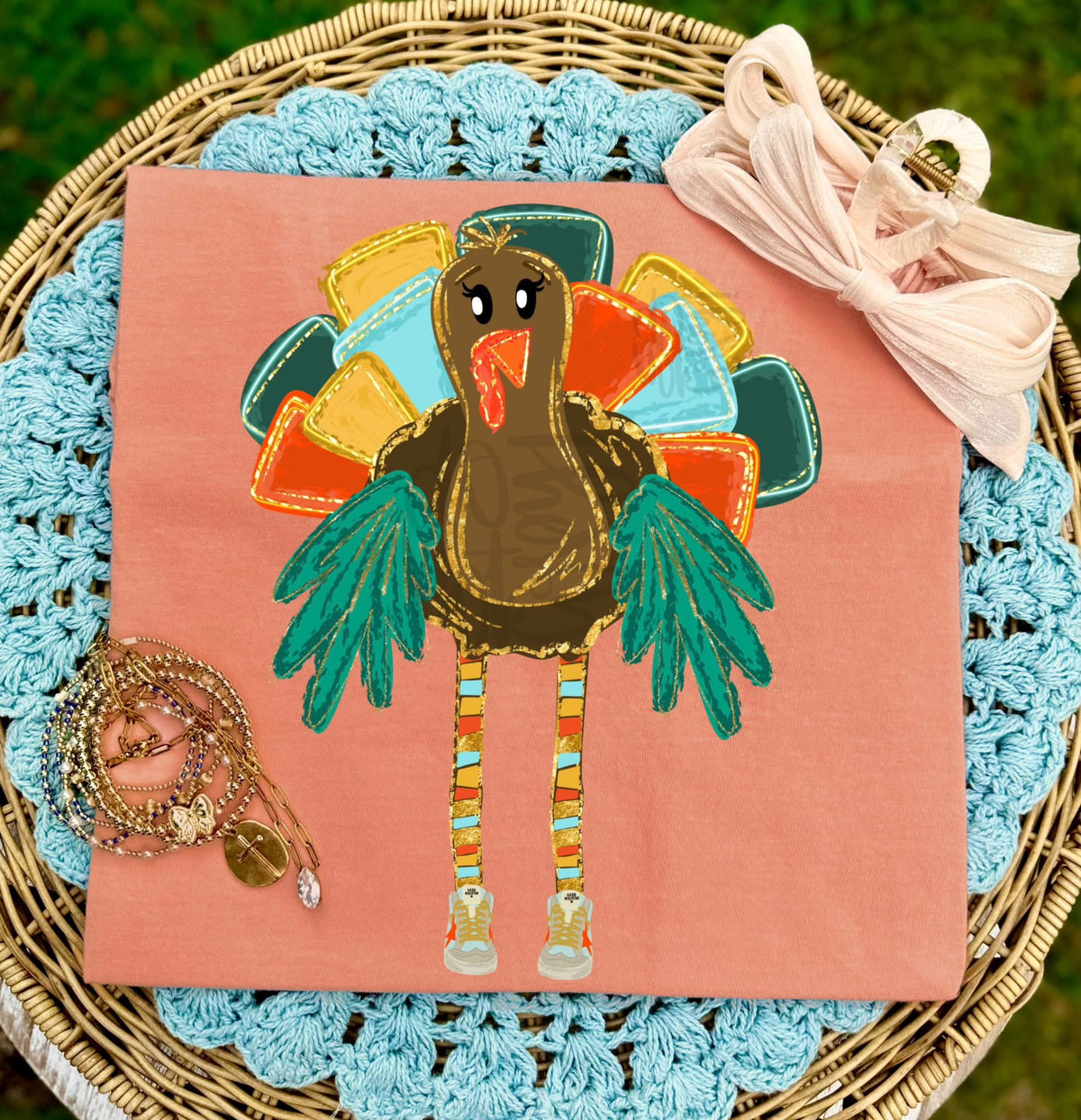 Colorful Turkey DTF Graphics