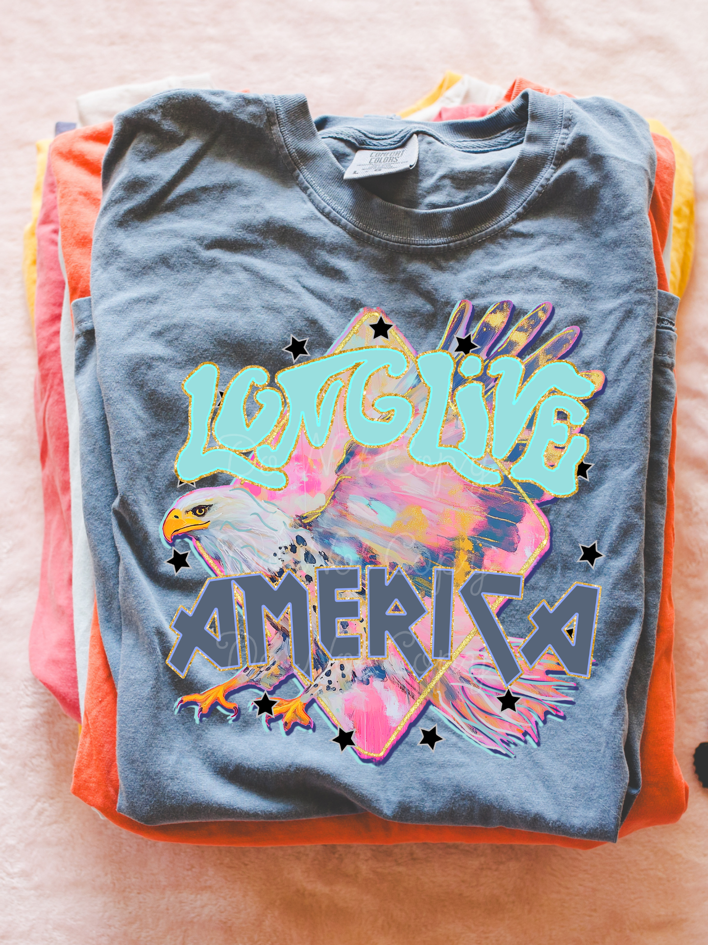 Long Live America DTF Graphics