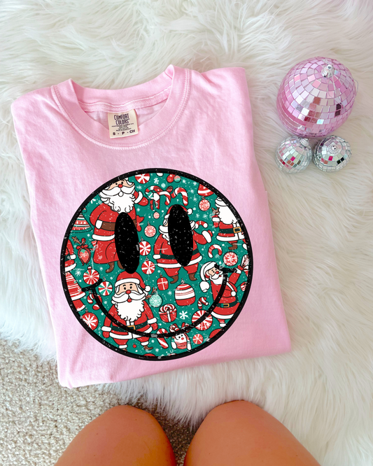 Christmas Smiley DTF Graphics