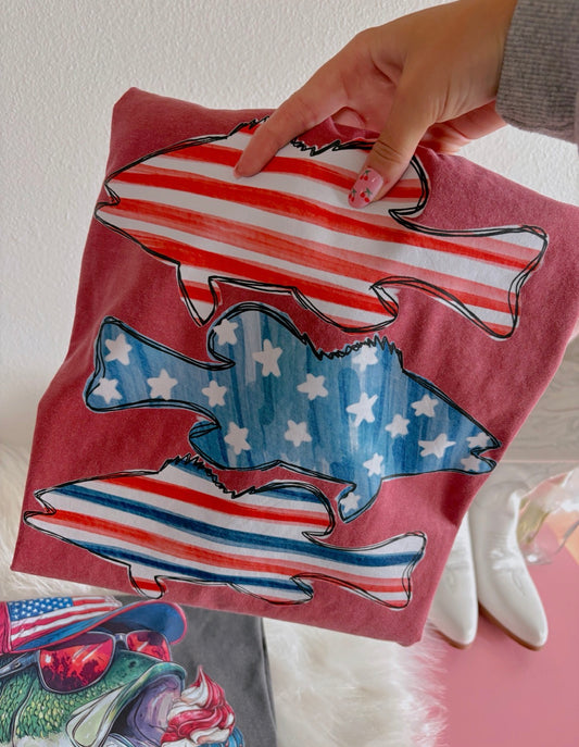 Freedom Fish DTF Graphics