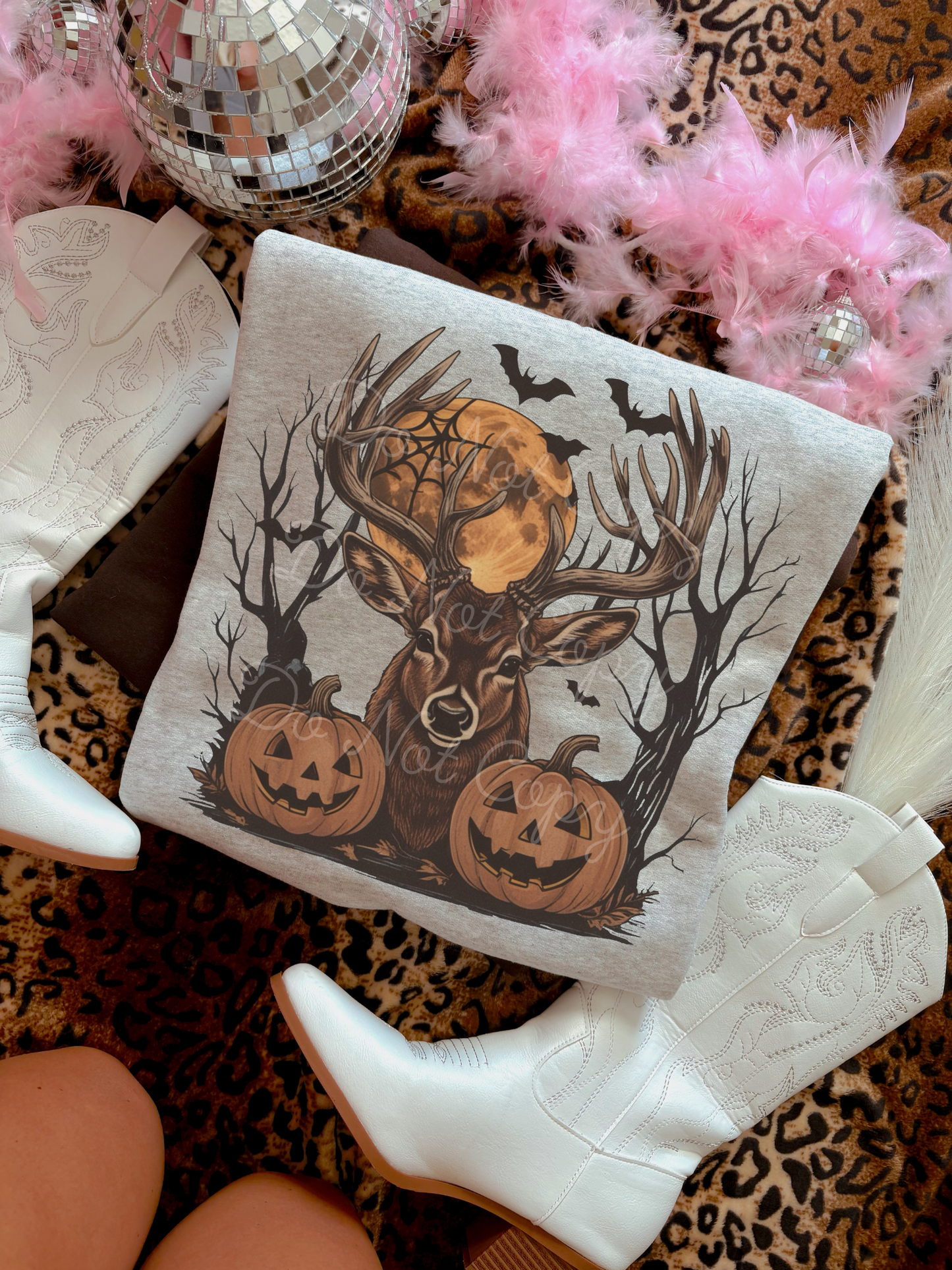 Buck & Jack-O-Lantern DTF Graphics