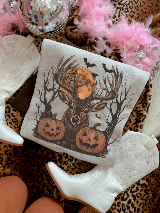 Buck & Jack-O-Lantern DTF Graphics