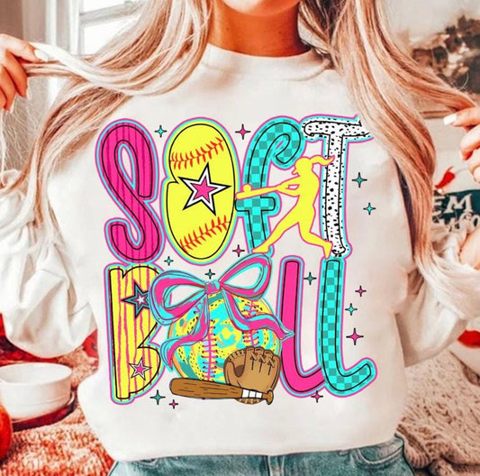 Softball DTF Graphics