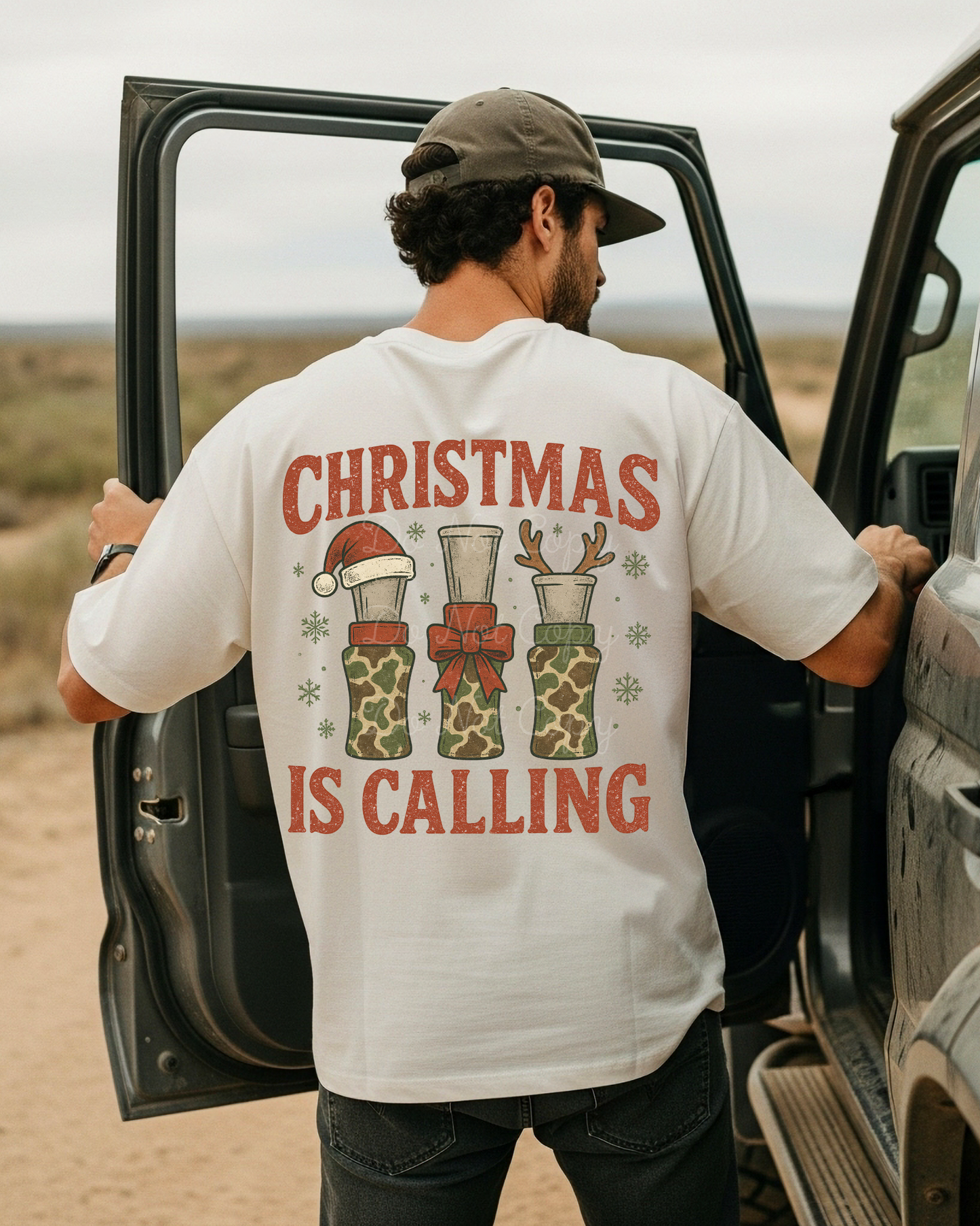 Christmas Is Calling (on back) DTF Graphics