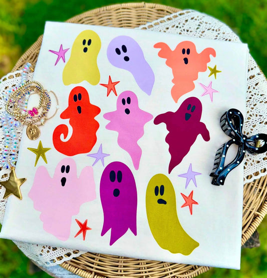 Colorful Ghosts DTF Graphics