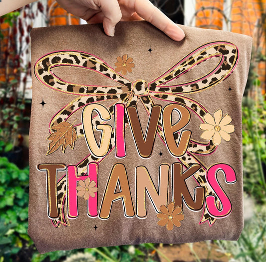 Give Thanks DTF Graphics