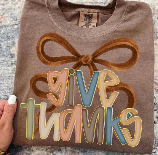 Give Thanks DTF Graphics